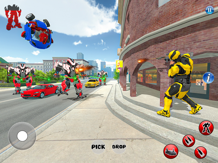 Robot Car War Transform Battle