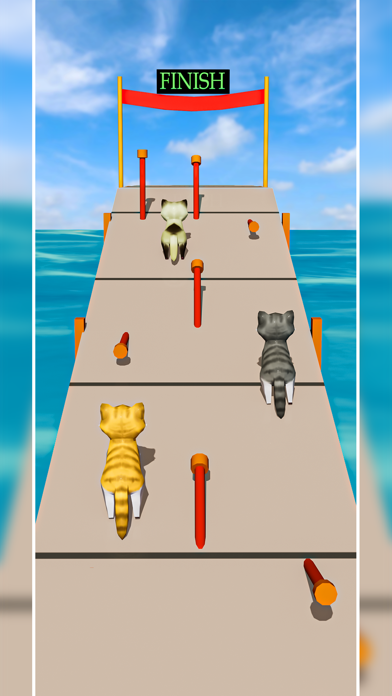 Cat Fun Race 3D Run Face Game Screenshot