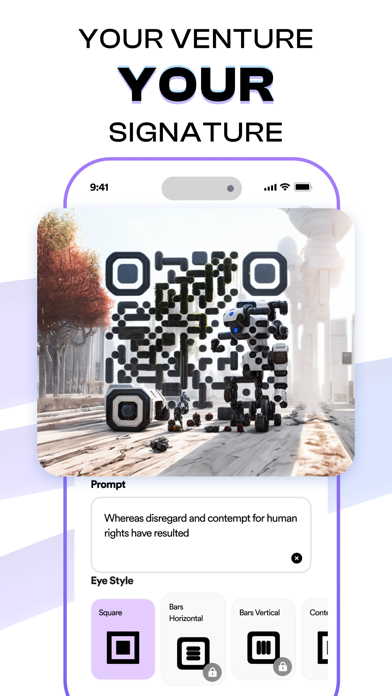 QR Art AI QR Code Generator Screenshot