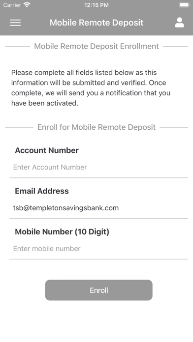 Templeton Savings Bank Mobile Screenshot