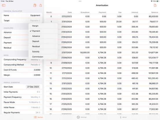 Screenshot #5 pour Loan & Lease Calculator