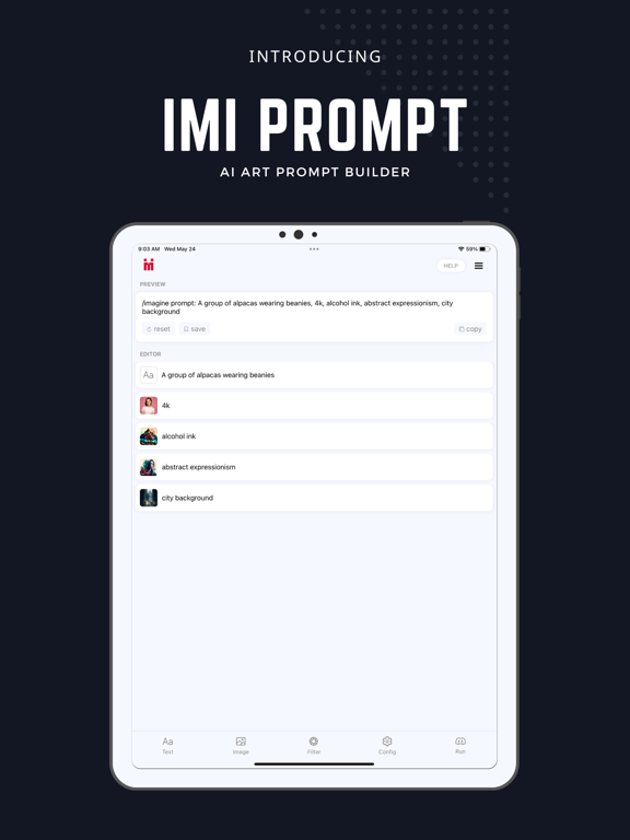 IMI: AI Art Prompt Builder