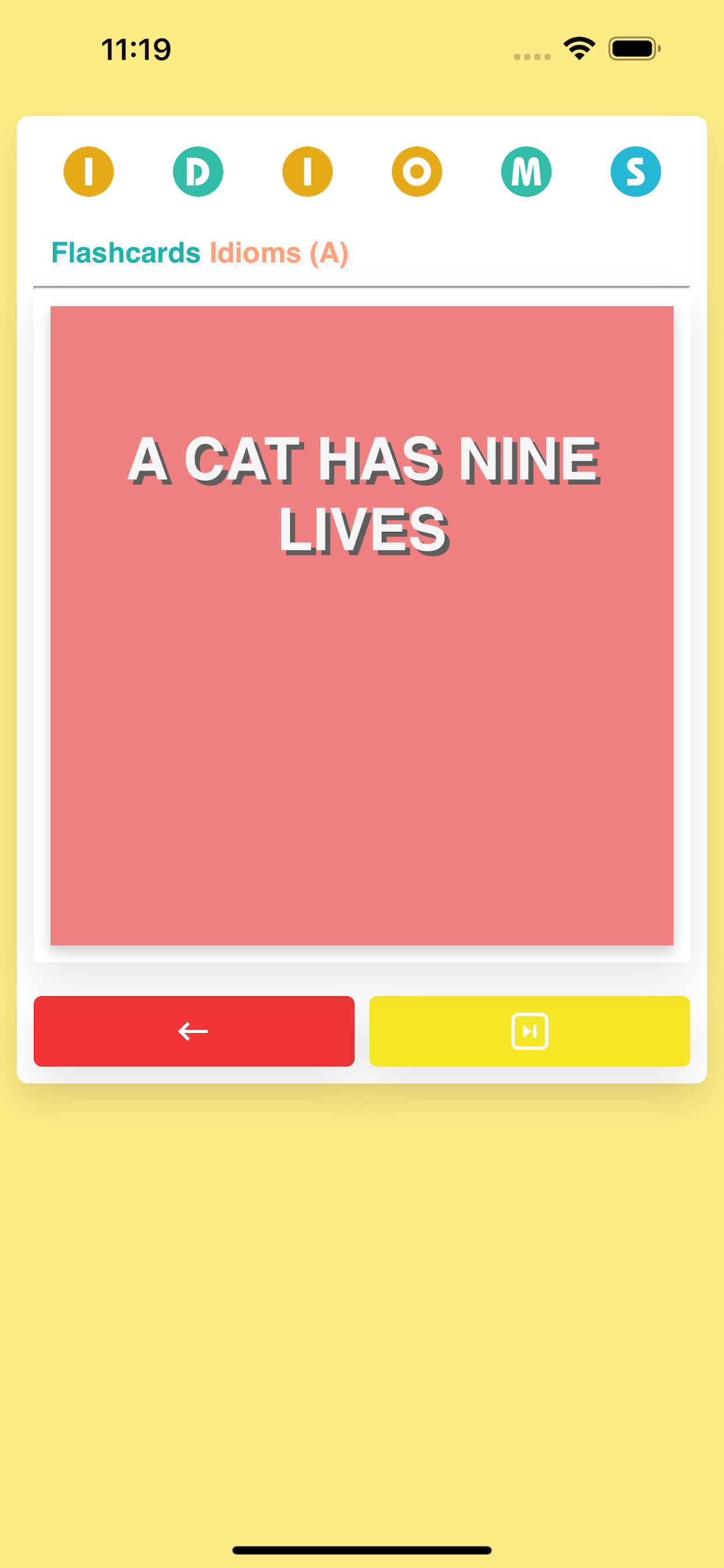English Idiom Word Game