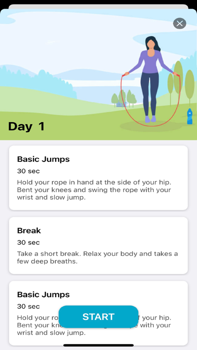 Jump Rope Fitness App Screenshot