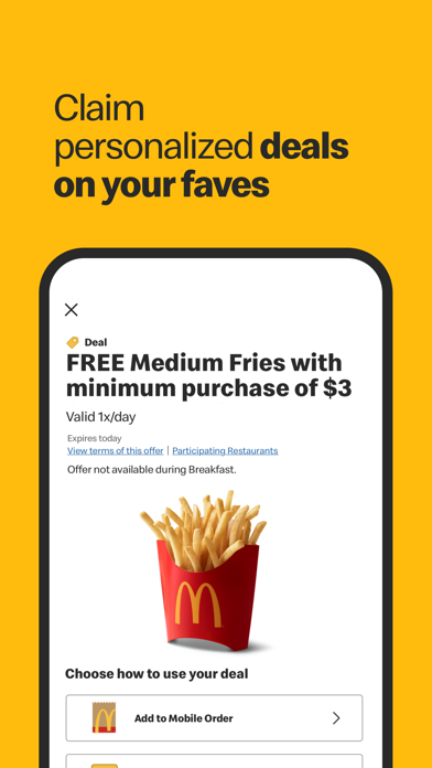 Screenshot 4 of McDonald's App