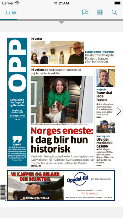 OPP eAvis Screenshot