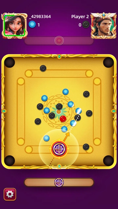 Carrom Pool Game - 2 Player Screenshot