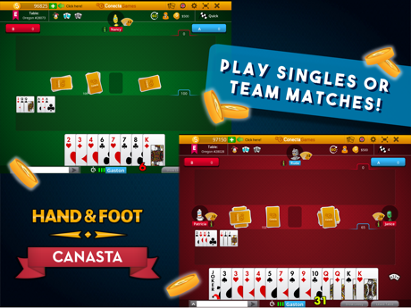 Cheats for Canasta Hand And Foot