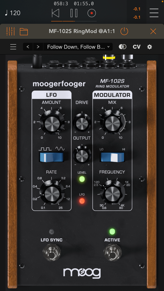 #1. MF-102S Ring Modulator (iOS) 由: Moog Music Inc.