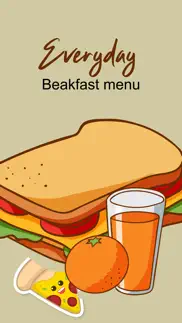 everyday breakfast menu iphone screenshot 1