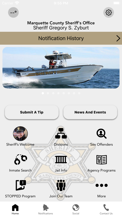 Marquette County Sheriff Screenshot