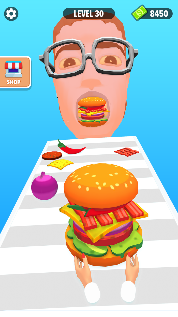 Burger Stack Runner Game
