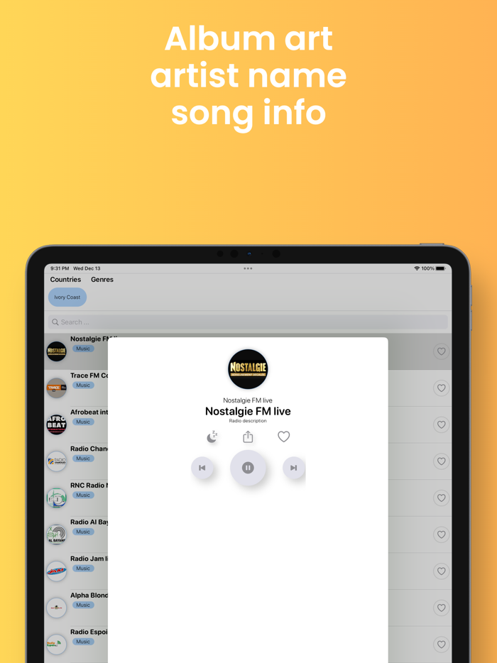 Côte d’Ivoire Radios en direct