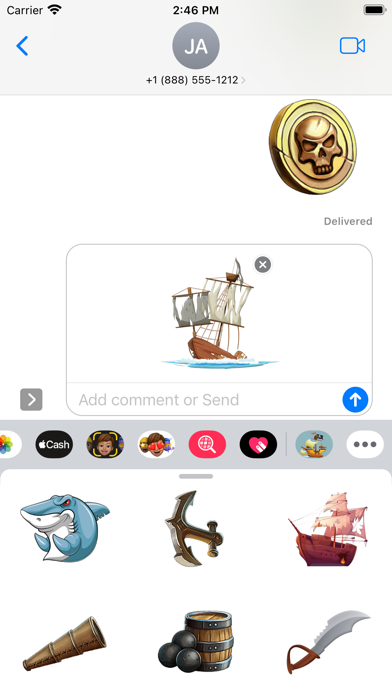 I am Pirate Stickers Screenshot