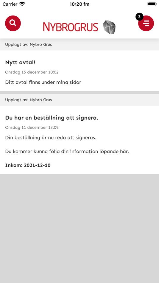 #1. Nybro Grus (iOS) 由: Roxx Communication Group