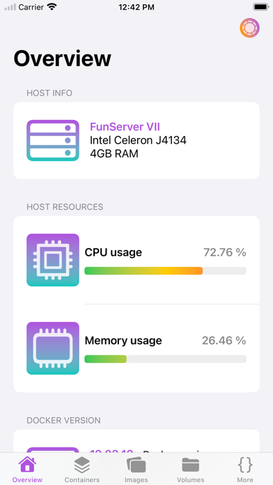 Container Manager Screenshot