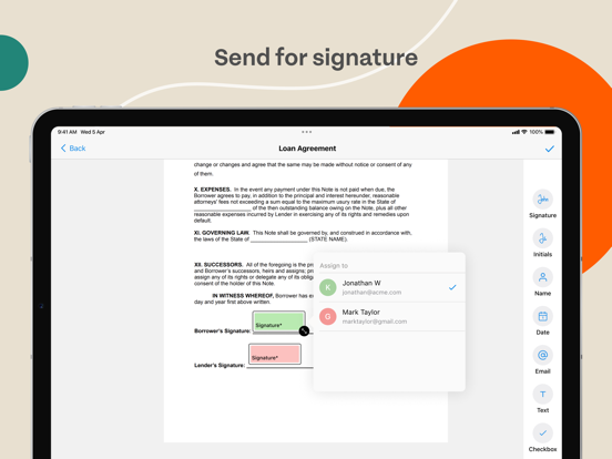 Screenshot #6 pour Signeasy - Sign and Fill Docs