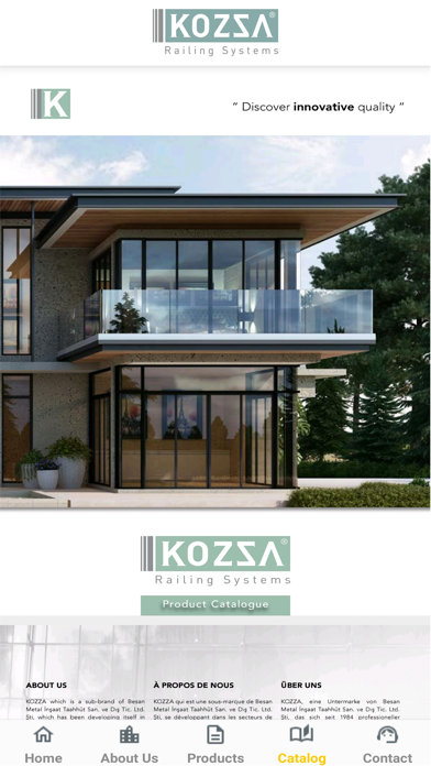 KOZZA - Railing Systems Screenshot