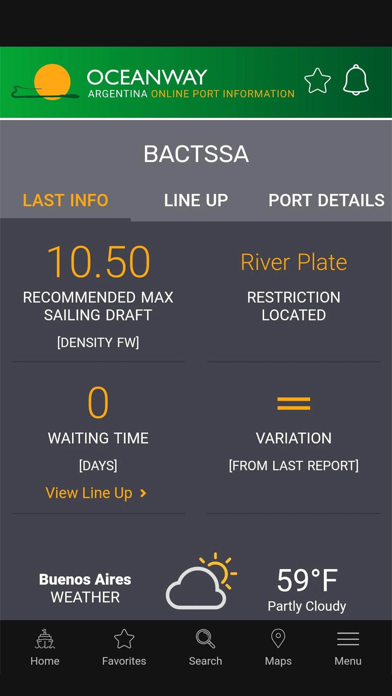 Oceanway Argentina Online Port Screenshot