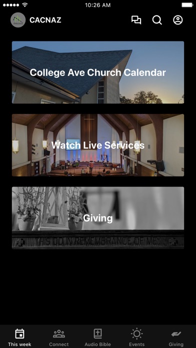 College Ave. Church Nazarene Screenshot