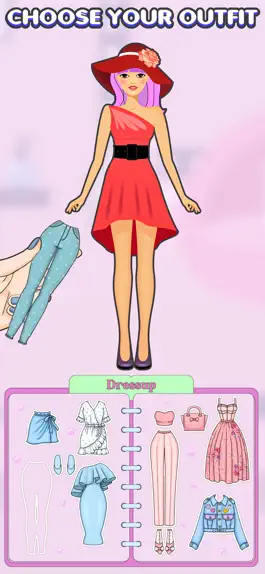 Game screenshot DIY Paper Doll Dress Up Games mod apk
