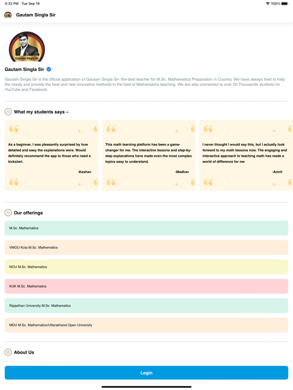 App screenshot