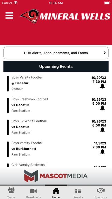 Mineral Wells Athletics Screenshot
