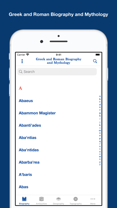 Greek and Roman Dictionaries Screenshot