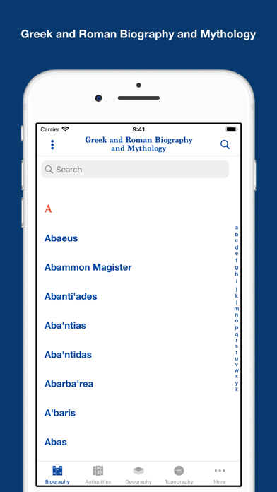 Screenshot #1 pour Greek and Roman Dictionaries