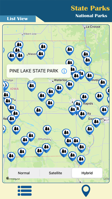 Iowa - State & National Park Screenshot
