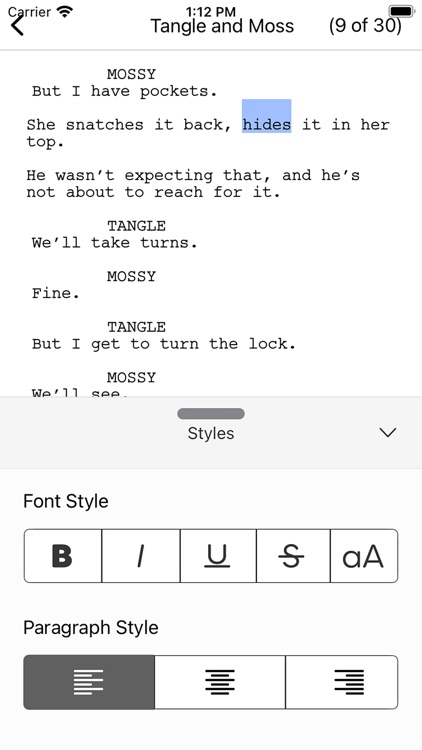 Final Draft Go screenshot-3
