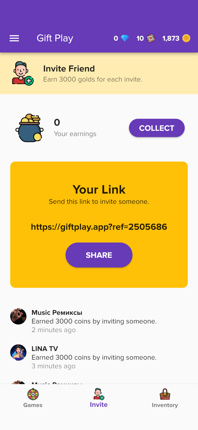 Gift Play - Earn Gift Cards