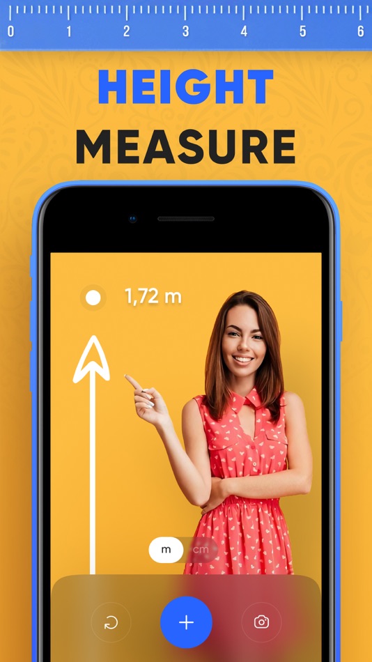 #1. Ruler & measuring tape AR app (iOS) โดย: Zhansaya Tolepbergenova