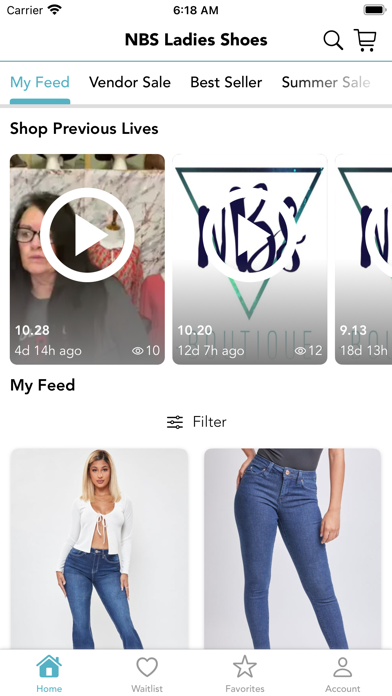 NBS Ladies Shoes Screenshot