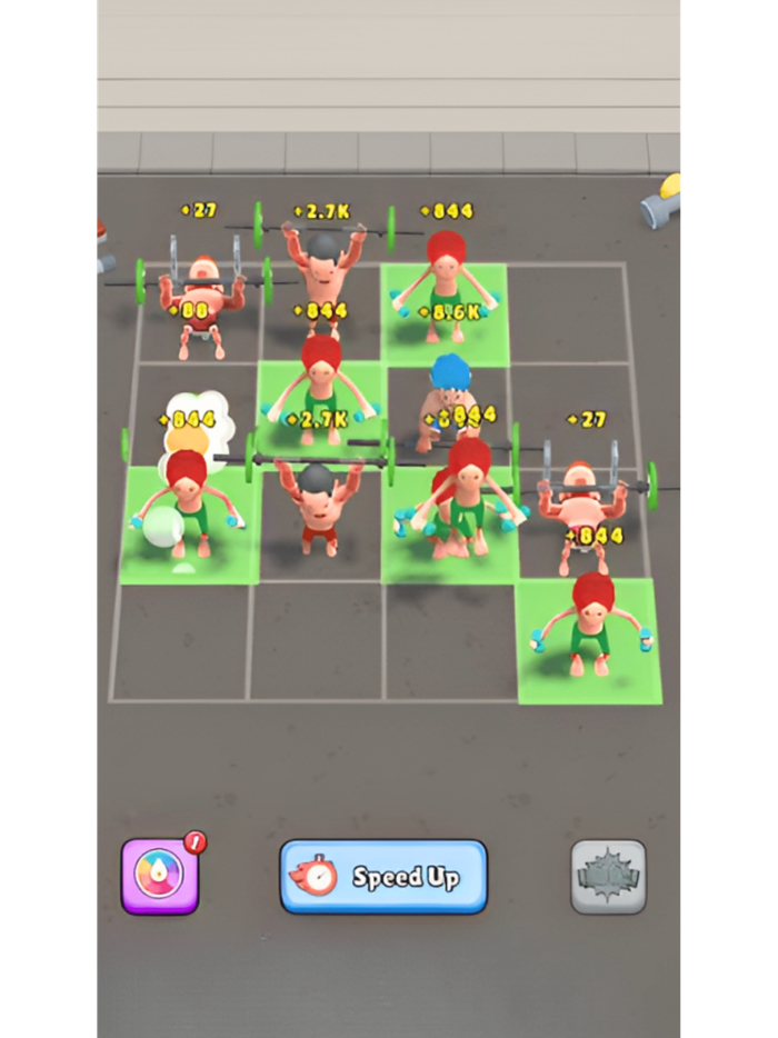 Idle Merge Gym-MMA Ring Fight