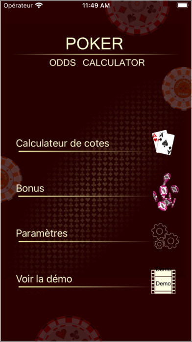 Télécharger The Poker Calculator pour iPhone sur l'App Store (Jeux)