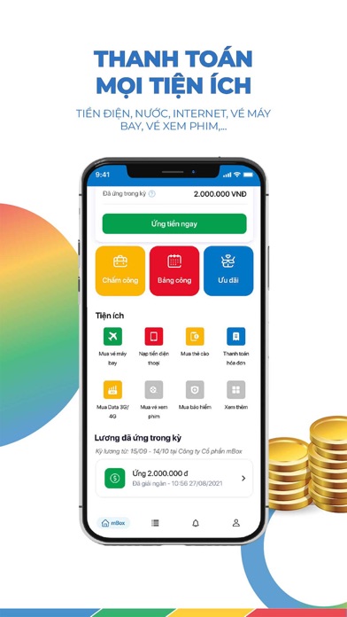 mBox - Ứng lương tức thì Screenshot