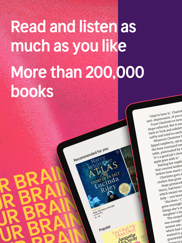 Nextory Audiobooks and E-books