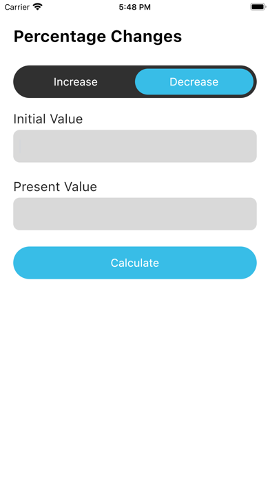 Screenshot #1 pour Percentage Change Calculator ▼