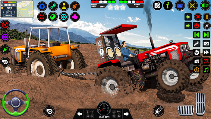 Modern Farmer Tractor Game 3D