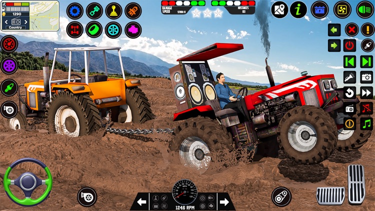 Modern Farmer Tractor Game 3D screenshot-6