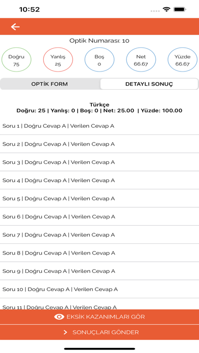 Gizli Yayınları Optik Okuma Screenshot