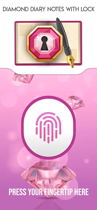 Diamond Diary Notes With Lock: Screenshot 2 von 5
