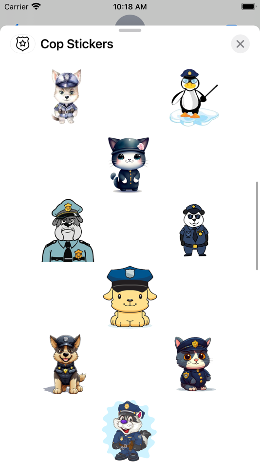 #2. Cop Stickers (iOS) By: Paul Scott