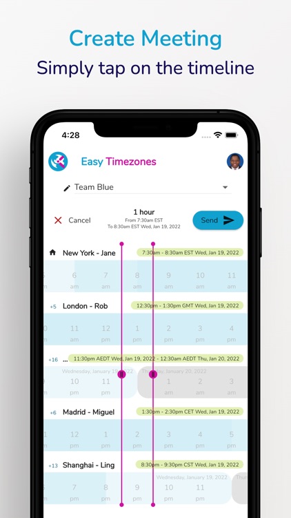 Easy Timezones World Time screenshot-4