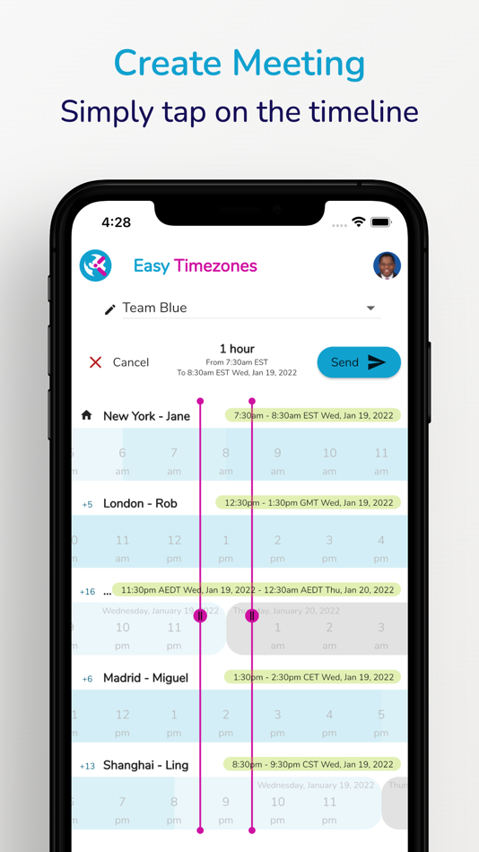 #5. Easy Timezones World Time (iOS) 由: Samtark