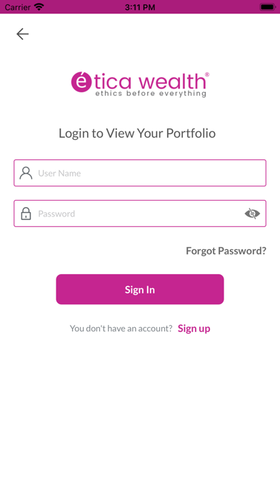 Etica Wealth Screenshot