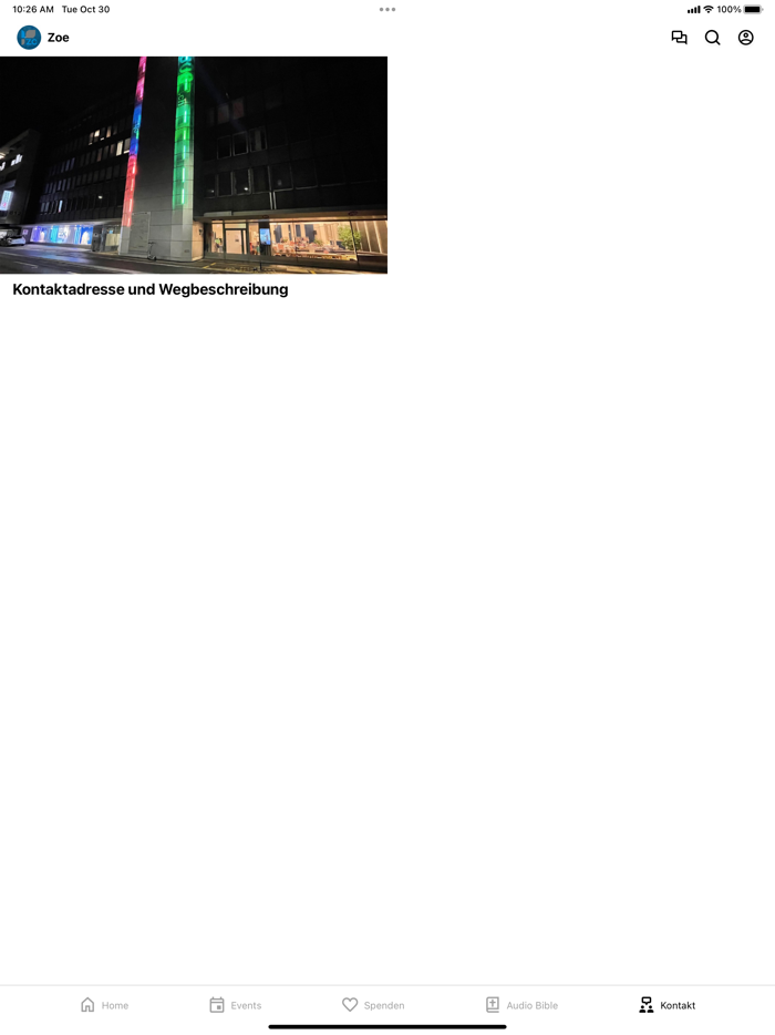 Zoe Gospel Center App