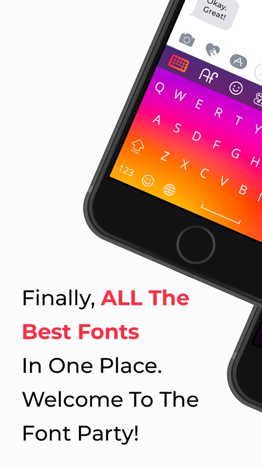 #1. Font Party: New Keyboard Fonts (iOS) 来自: Daneco Ltd.