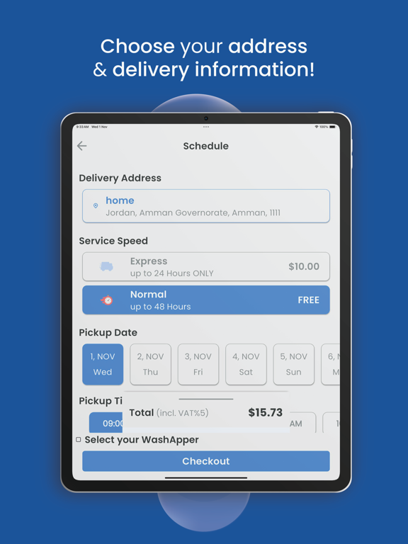 WashApp-WashApp iPad screenshot 4 - Lifestyle app